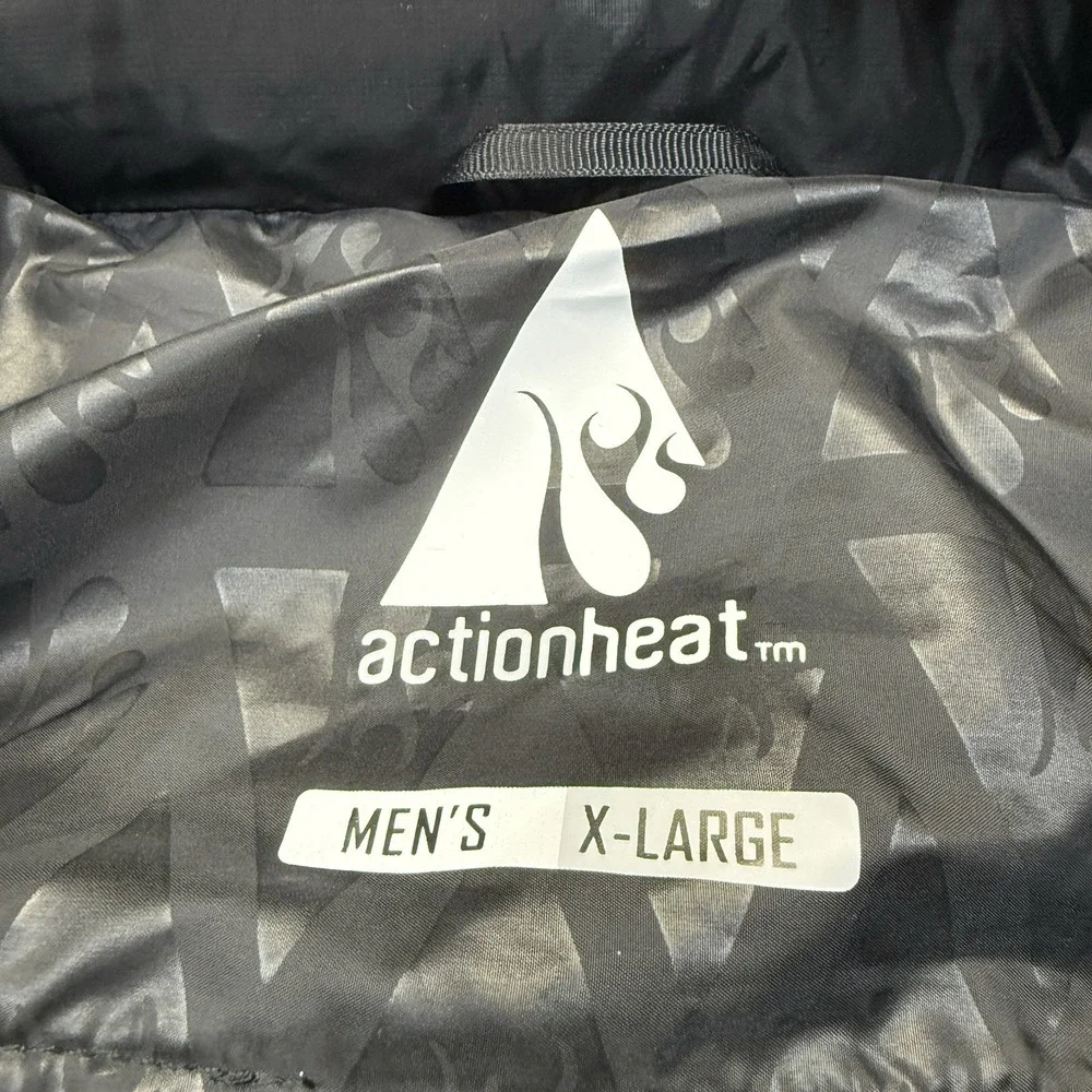 ActionHeat Iowa Hawkeyes Heated Insulated Puffer Jacket Mens XL Black W/ Battery